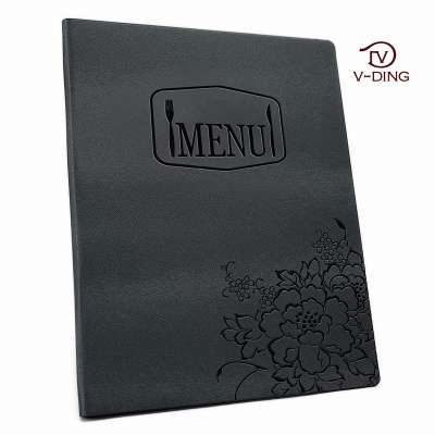 Pu Leather Restaurant Leather Screws Menu Cover