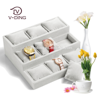 vding from china supplier new premium products 9 high quality velvet watch display box